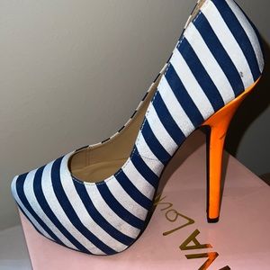 Sexy Stripe pump heels